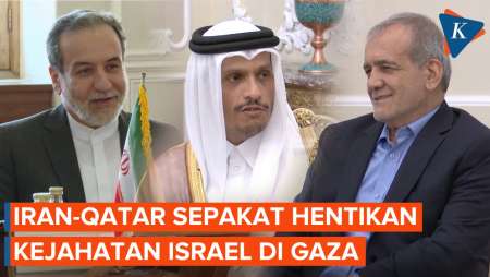 Iran Bertemu Qatar, Upaya Bersama Hentikan Kejahatan Israel di Gaza