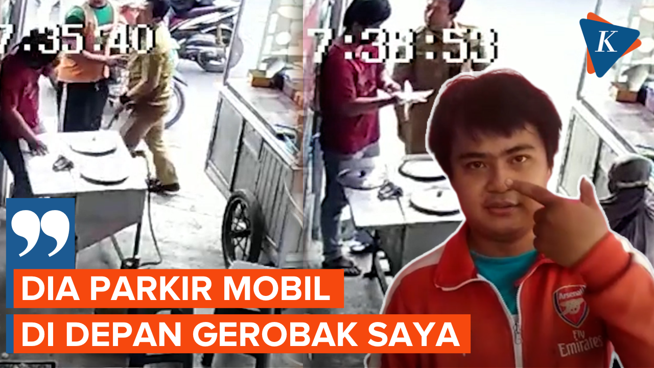 PNS di Lampung Ngamuk Usai Diminta Geser Mobilnya oleh Penjual Martabak