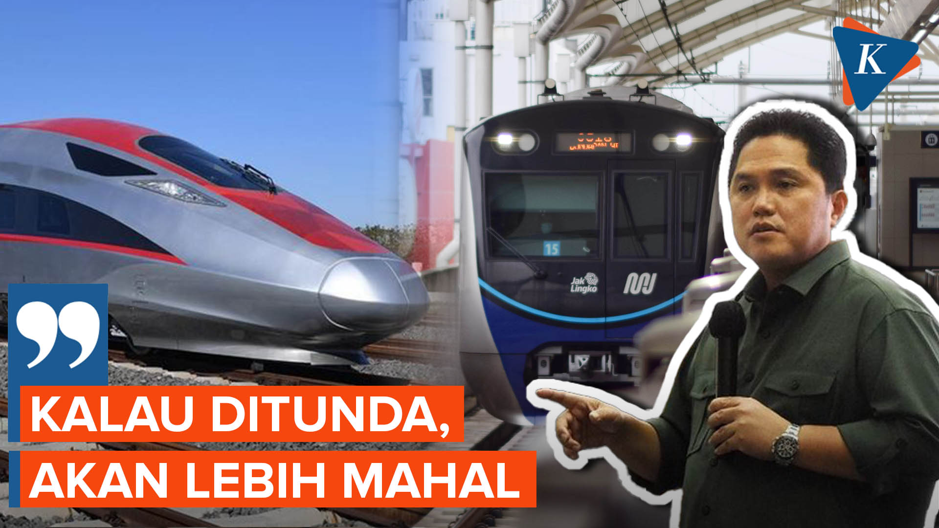 Saat Erick Thohir Bandingkan Proyek Kereta Cepat dengan MRT Jakarta