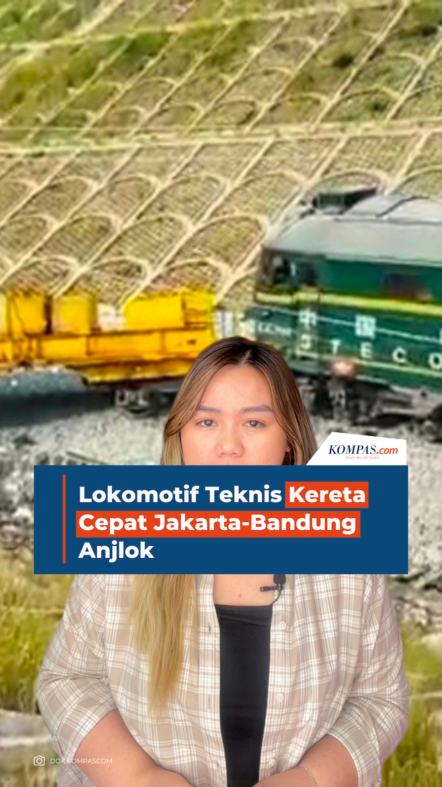 Lokomotif Teknis Kereta Cepat Jakarta-Bandung Anjlok