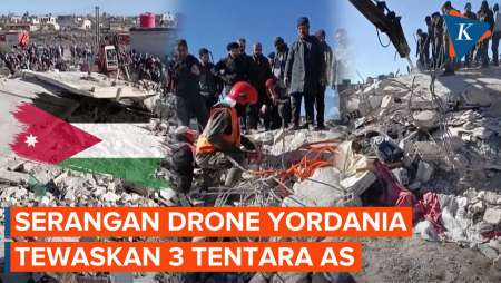 Serangan Drone ke Yordania Tewaskan 3 Anggota Pasukan AS