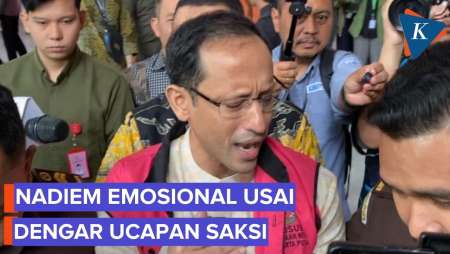 Nadiem Emosional, Suaranya Bergetar Usai Saksi Beri Keterangan