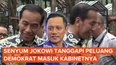 Ditanya Peluang Demokrat Masuk Kabinet, Jokowi Balas dengan Senyuman dan Anggukkan