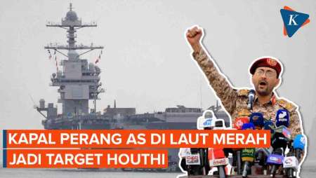 Houthi Disebut Incar Kapal Perang AS di Laut Merah