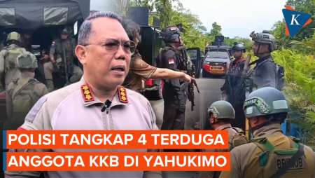 4 Terduga Anggota KKB Dibekuk Polisi di Yahukimo Papua Pegunungan