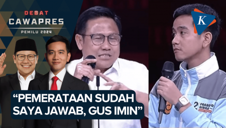 Eyel-eyelan Gibran dengan Cak Imin, Sebut Thomas Lembong Beri Contekan