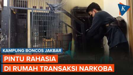 Penampakan Rumah Transaksi Narkoba di Kampung Boncos, Ada Pintu Rahasia