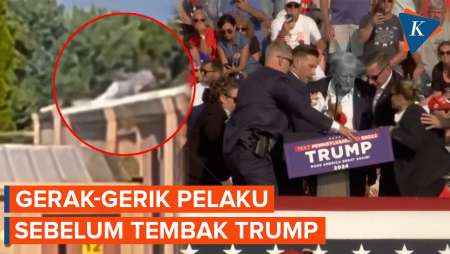 Detik-detik Penembak Trump Mengendap-endap di 