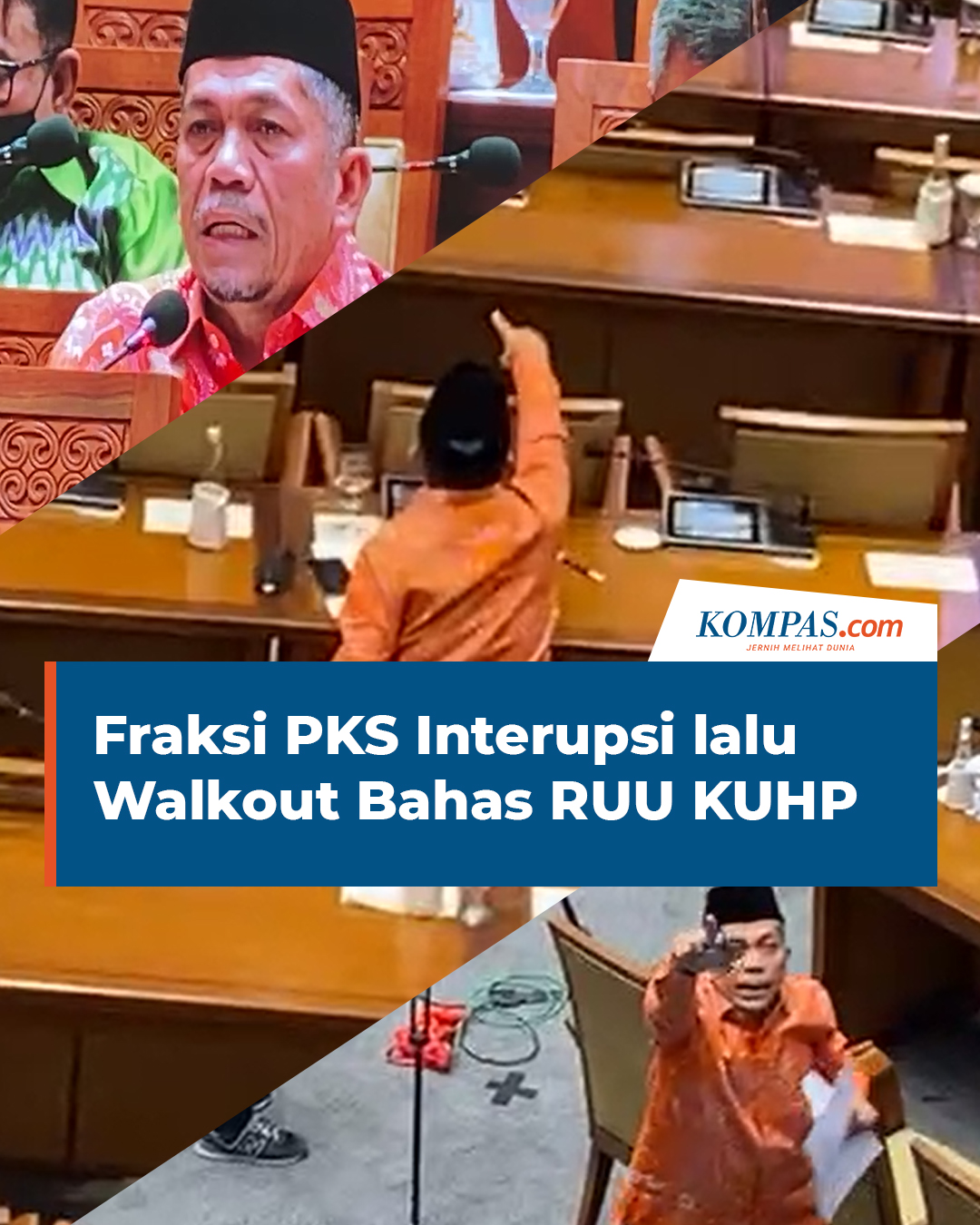 Momen Debat Anggota Fraksi PKS hingga Walkout Rapat Paripurna RUU KUHP