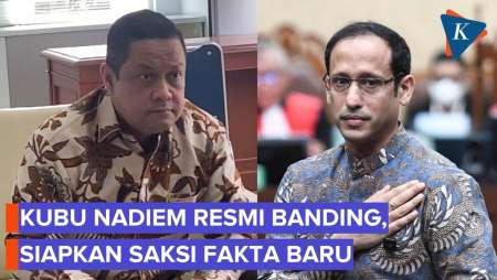 Kubu Nadiem Resmi Banding Vonis 10 Tahun Penjara, Bakal Siapkan Saksi Baru