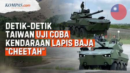Detik-detik Taiwan Pamer Tembakan Dari Kendaraan Lapis Baja "Cheetah"