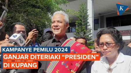 Ganjar Pranowo Tiba di Kupang, Diteriaki Presiden