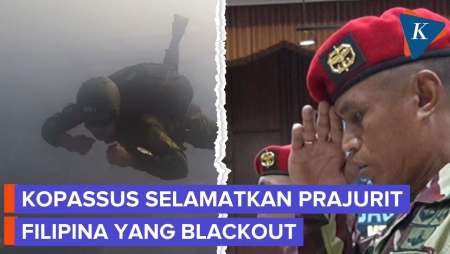 Detik-detik Anggota Kopassus Selamatkan Prajurit Filipina Yang Pingsan Di Udara