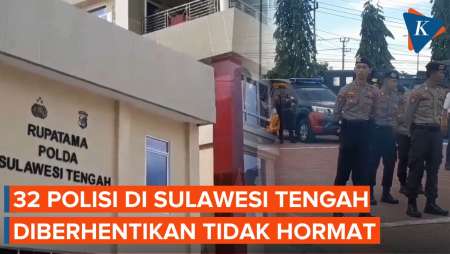 32 Polisi di Sulawesi Tengah Diberhentikan Tidak dengan Hormat