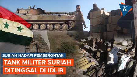 Tank Militer Suriah Ditinggal di Idlib, Jadi Objek Foto dan Persenjataan Diambil!