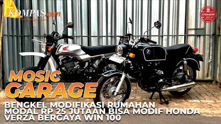 MOSIC GARAGE | Bengkel Modifikasi Rumahan Modal Rp 25 Jutaan Bisa Modif Verza Bergaya Win 100