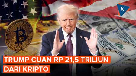Kekayaan Trump Melonjak Rp 21,5 Triliun Dari Kripto, Bantah Manfaatkan Jabatan