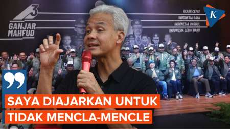 Ganjar: Saya Diajarkan Tidak Jadi Orang yang Mencla-mencle