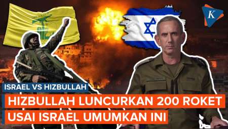 Hizbullah Tembakkan 200 Roket Usai Israel Serukan Serangan Besar-besaran ke Lebanon