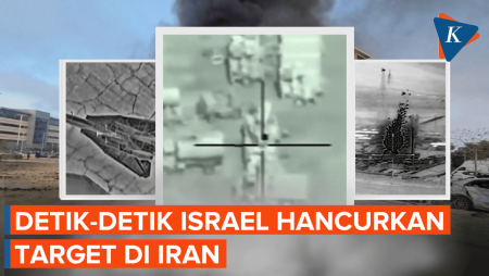 Detik-detik Israel Serang Sistem Pertahanan Udara dan Peluncur Rudal Iran
