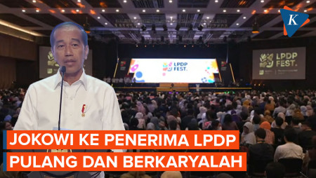 Pesan Jokowi untuk Penerima Beasiswa LPDP, Pulang, Pulang, Pulang!