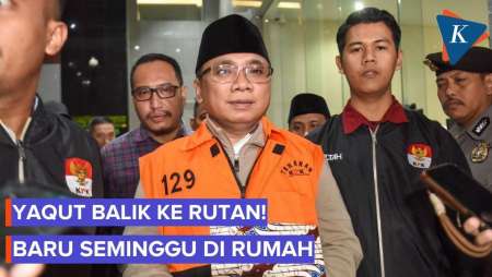Yaqut Cholil Kembali Ditahan Di Rutan KPK Usai Pulang Ke Rumah