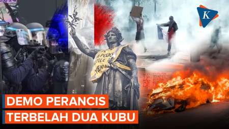 Demo Besar Guncang Perancis, Ada 2 Kubu Di Baliknya?