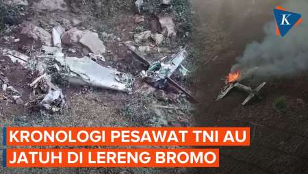 Kronologi Pesawat Super Tucano TNI AU Jatuh di Lereng Bromo