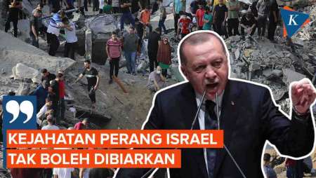 Erdogan Tuntut Israel Bertanggung Jawab Atas Kejahatan Perang di Gaza