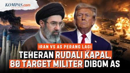 Iran Vs AS Perang Lagi: Teheran Serang Kapal, Washington Hantam 80 Target, IRGC “Tersengat”
