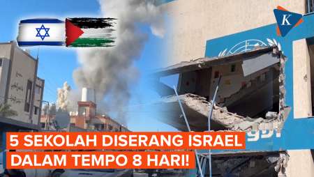 Lagi-lagi Berdalih Buru Hamas! Israel Serang 5 Sekolah dalam 8 Hari