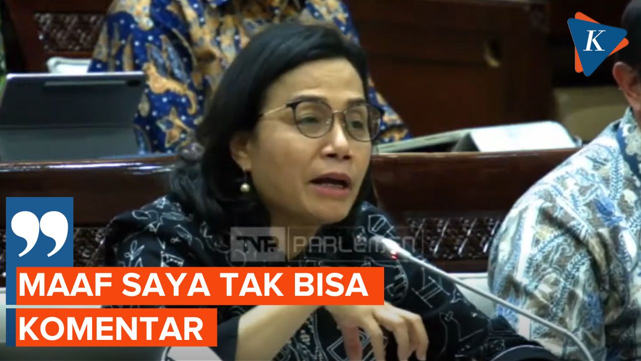 Dicecar Soal Makan Siang Gratis di DPR, Sri Mulyani: Saya Tak Bisa Komentar