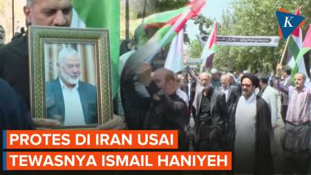 Pendukung Iran Protes soal Kematian Pemimpin Hamas Ismail Haniyeh