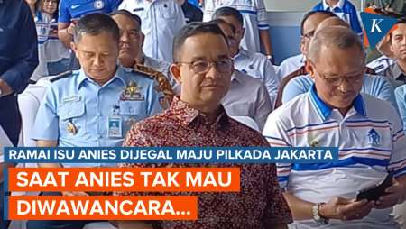 Saat Anies Tak Mau Diwawancara di Tengah Isu Penjegalan untuk Maju Pilkada Jakarta...