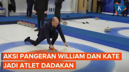Aksi Putra Mahkota Inggris Pangeran William dan Kate Jadi Atlet Dadakan