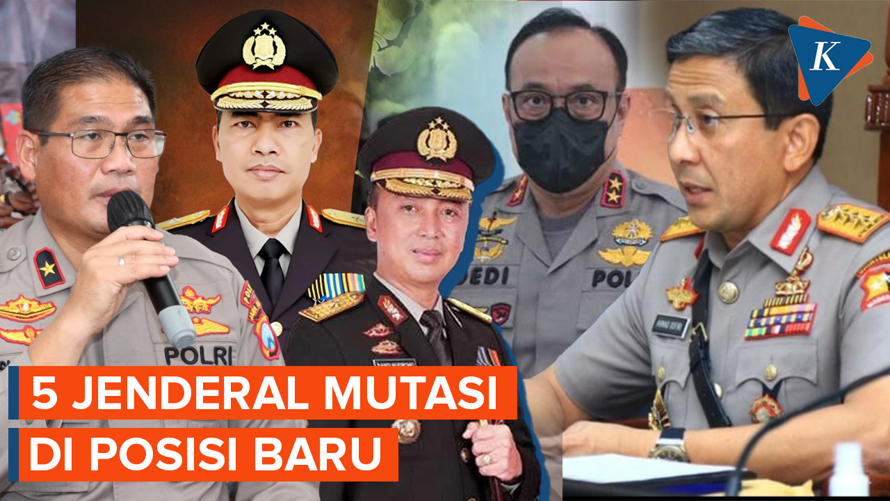 Daftar 5 Jenderal Polri yang Dimutasi dari Jabatannya