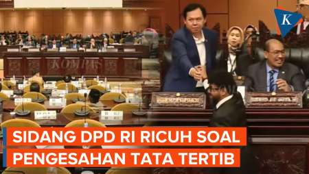 Sidang DPD RI Sempat Ricuh, Para Senator Tak Sepakat soal Pengesahan Tata Tertib