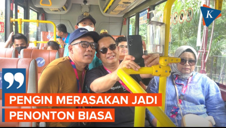 Naik Shuttle Bus ke Formula E, Anies Baswedan Ingin Merasakan Jadi Penonton Biasa