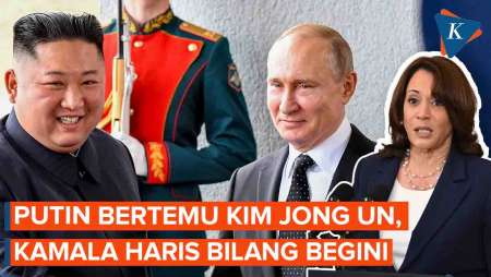 Kamala Haris Sebut Rencana Pertemuan Kim dan Putin  Tidak Bijak