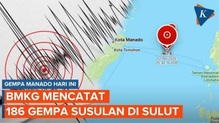 Gempa Susulan 186 Kali Guncang Sulut, BMKG Catat Getaran Terbesar M 5,5