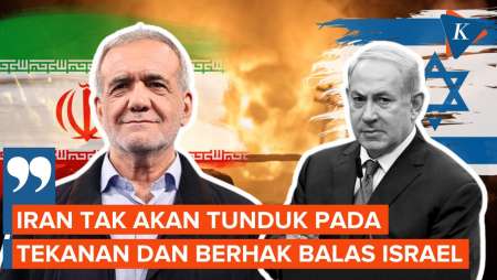 Tolak Tekanan, Presiden Iran Tegaskan Negaranya Berhak Balas Israel