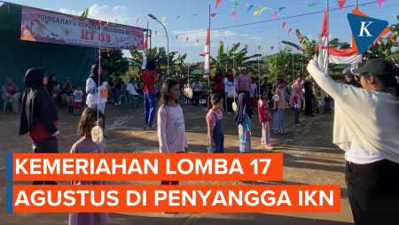 Kemeriahan Lomba 17 Agustus di Penyangga IKN