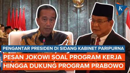 Pesan Jokowi di Sidang Kabinet Terakhir di IKN, Singgung Dukungan Program Presiden Terpilih