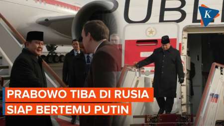 Prabowo Tiba di Rusia, Siap Bertemu Vladimir Putin Bahas Kerja Sama Strategis