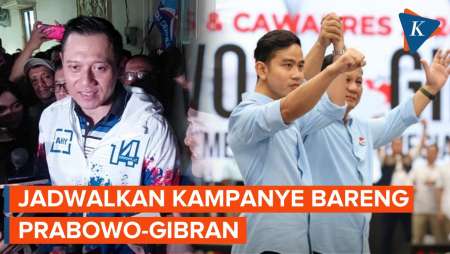 AHY Jadwalkan Kampanye Bareng Prabowo-Gibran