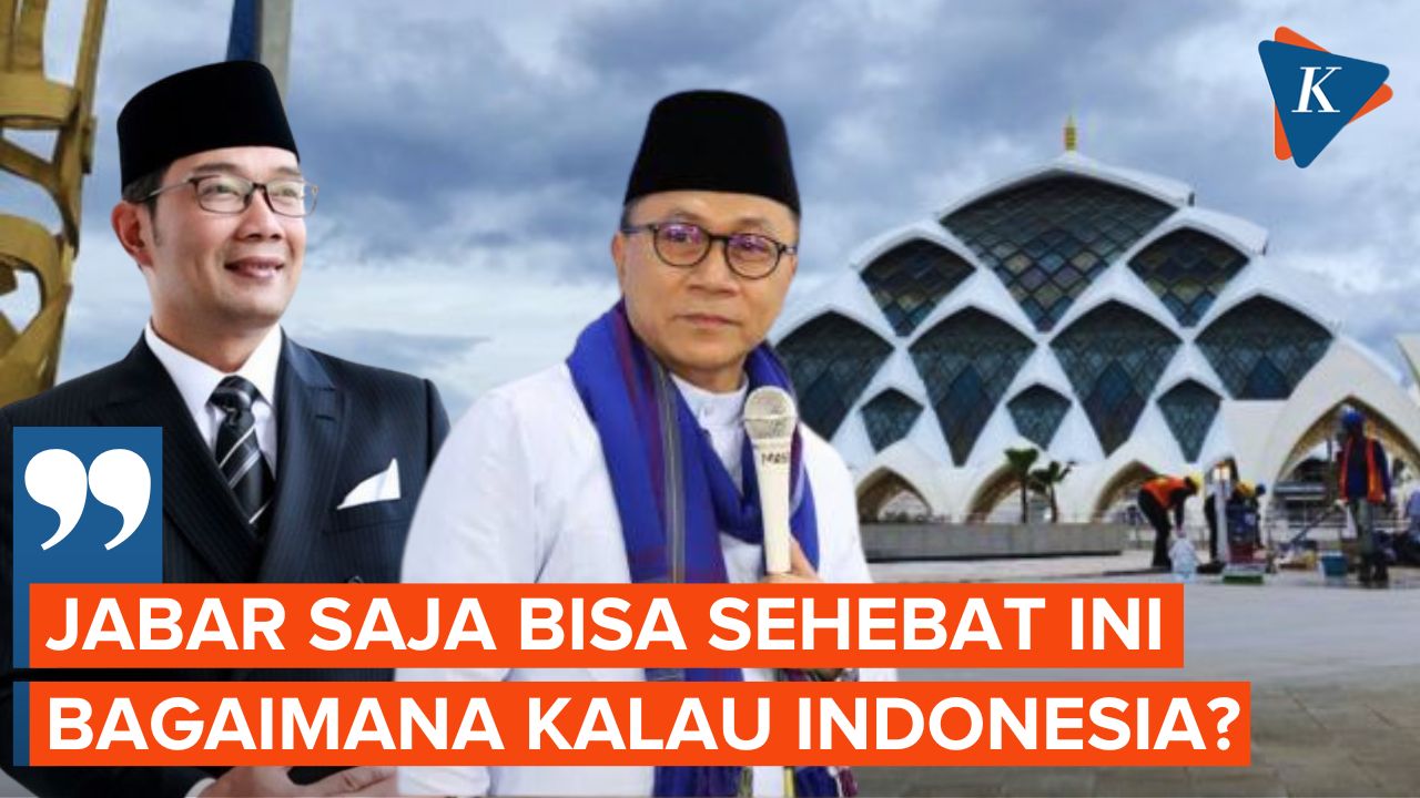 Peresmian Masjid Al Jabbar, Doa Zulhas untuk Ridwan Kamil: Bertambah Jabatan Lebih Tinggi