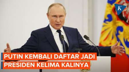 Momen Putin Resmi Ajukan Dokumen Maju Pilpres Kelima Kalinya