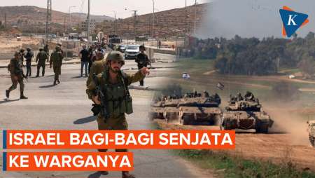 Israel Bagikan Ratusan Ribu Senjata ke Warganya