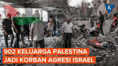 Serbuan Israel Setahun Terakhir Renggut 902 Keluarga Palestina di Gaza