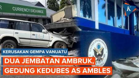 Kerusakan Gempa M 7,3 Vanuatu: Dua Jembatan Ambruk, Tanah Longsor, dan Gedung Kedubes AS Ambles